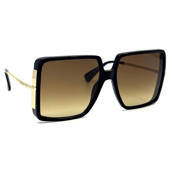 NEW!! MAXMARA Sunglasses Malibu4 MM0003 01F Authentic - Picture 2 of 12